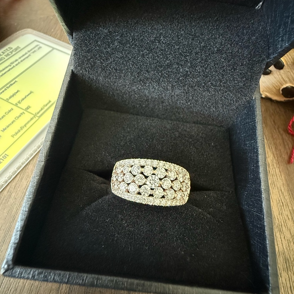 Kay Jewelers 14k Rose Gold 2ct Lab Diamond Anniversary Ring